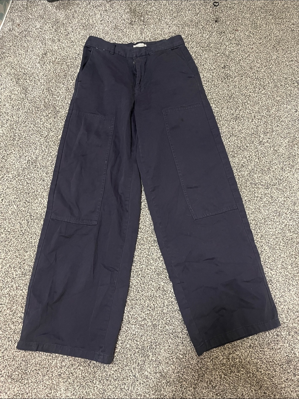 PacSun Women's Navy Wide-Leg Cargo Pants